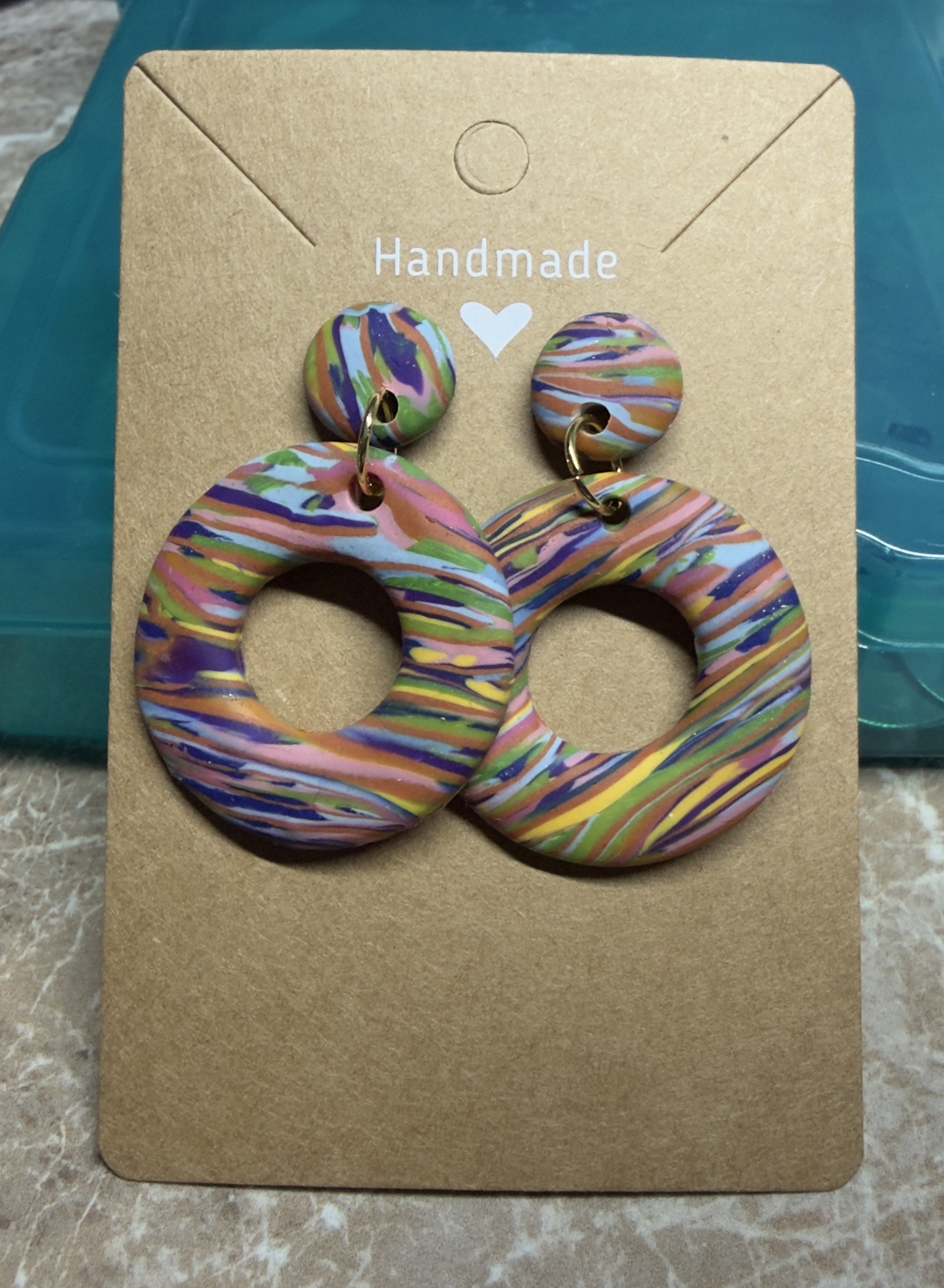 Colorful scrap circles